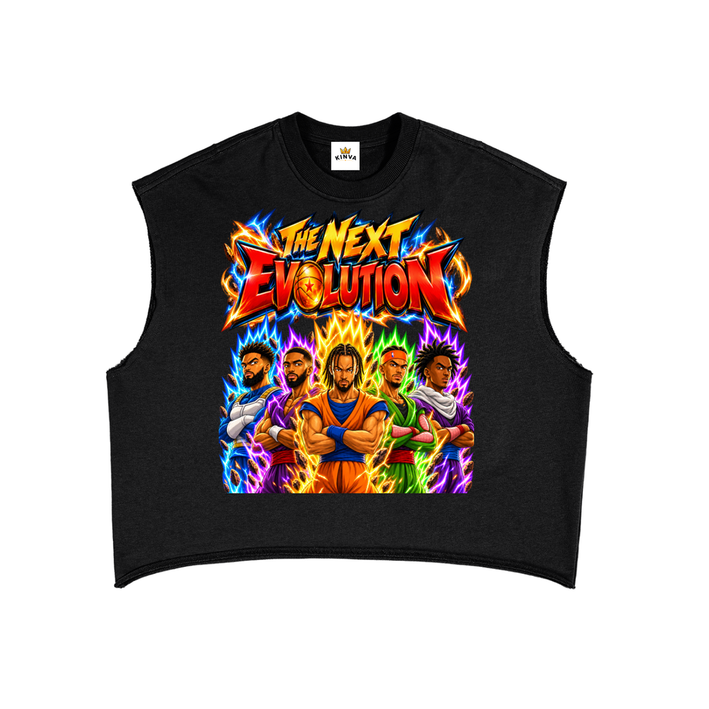 “The Next Evolution” French Terry Boxy Tank Top