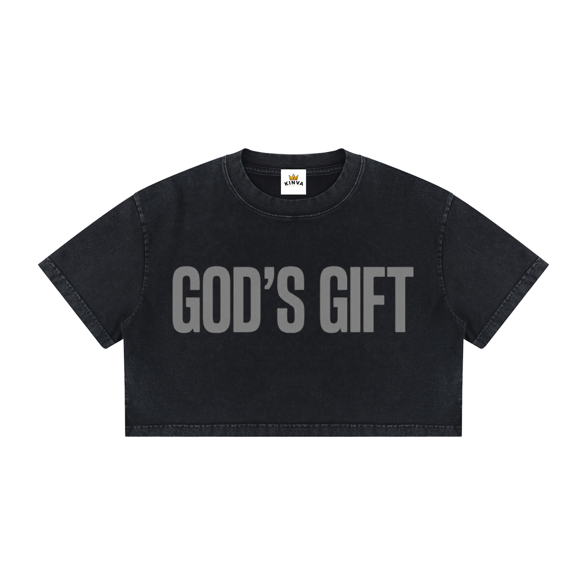 Women's “God’s Gift” Crop T-Shirt