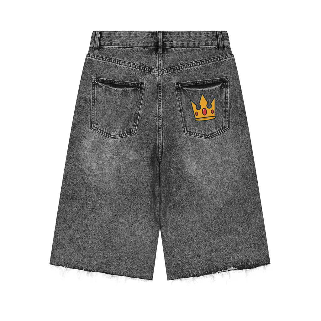 “Trust God” Denim Shorts